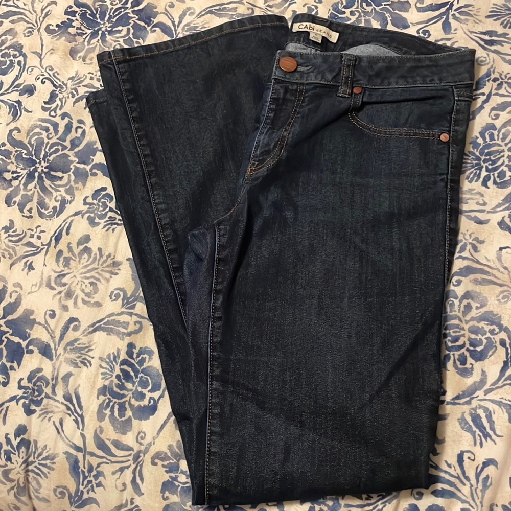 CAbi dark wash jeans